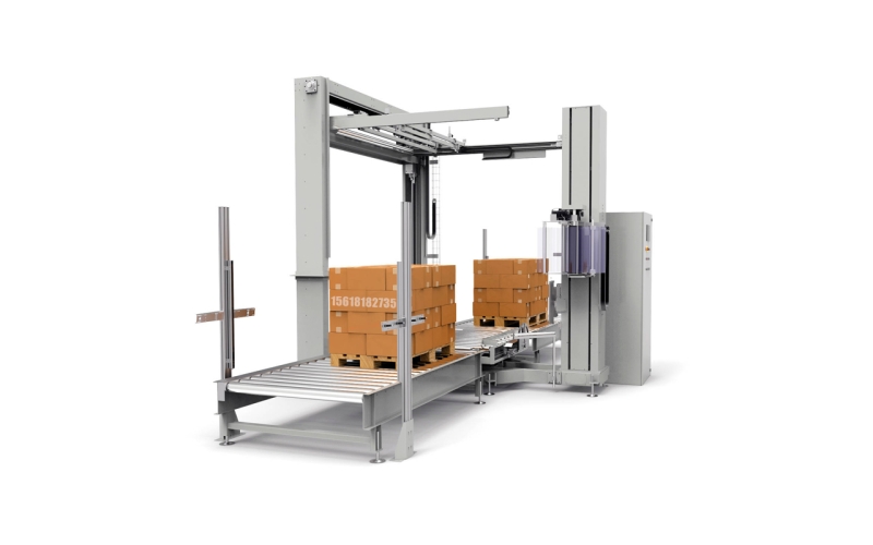 旋轉(zhuǎn)式拉伸托盤包裝機